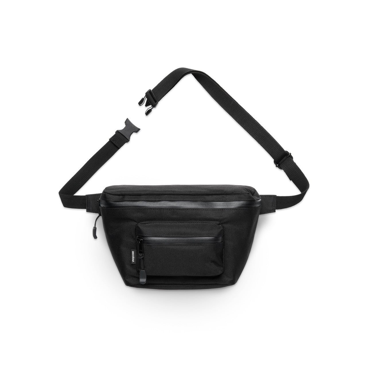 AS COLOUR - 1019 RECYCLED POCKET WAIST BAG Black OS