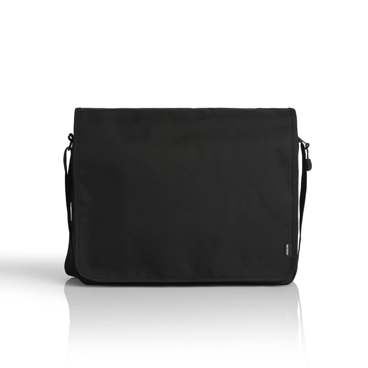 AS COLOUR - 1027 RECYCLED MESSENGER BAG Black OS