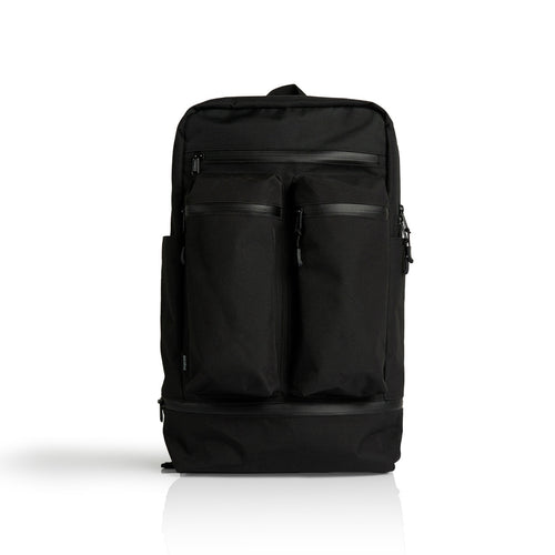 AS COLOUR - 1030 RECYCLED TRAVEL BACKPACK Black OS