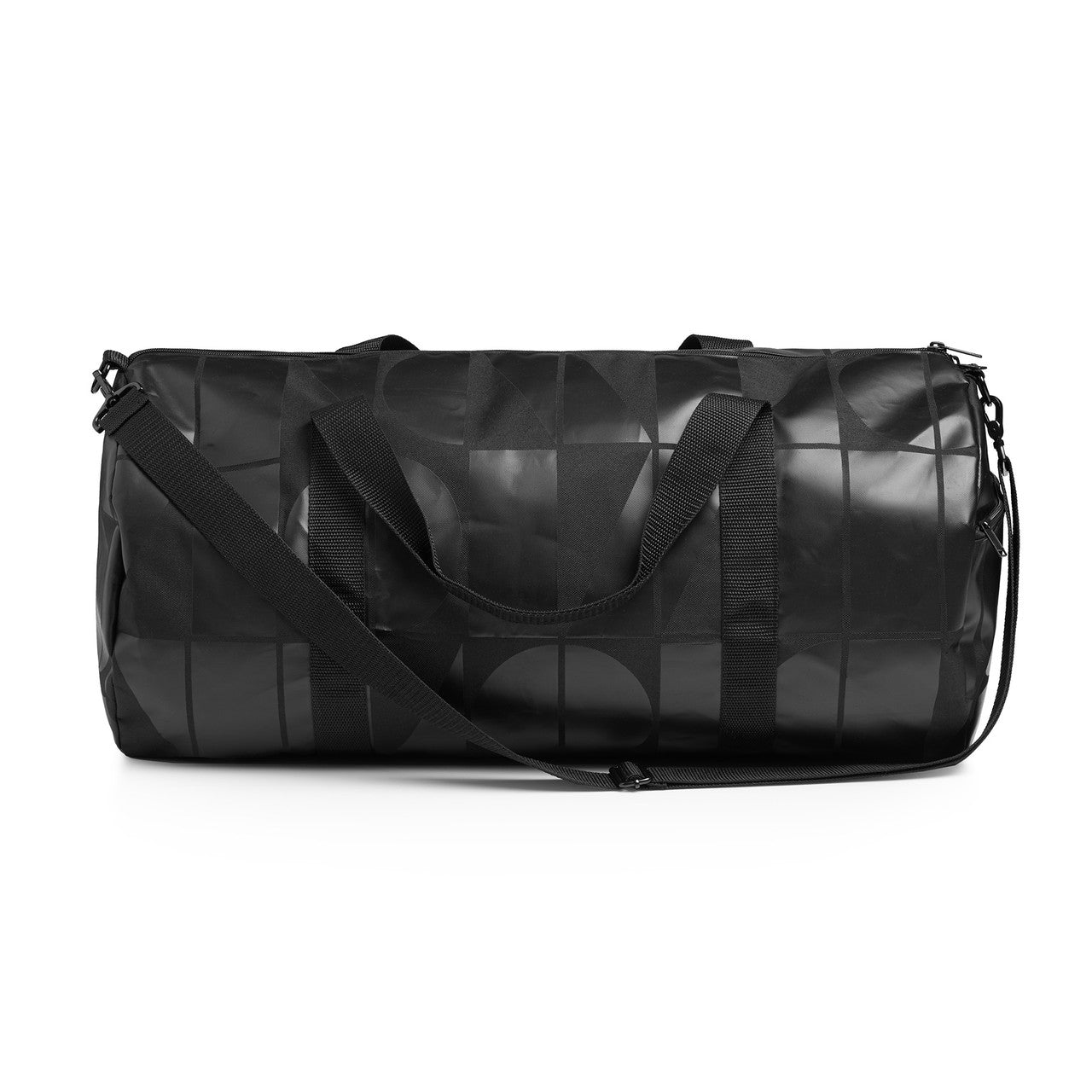 AS COLOUR - 1035 AREA PATTERN DUFFEL BAG Black OS