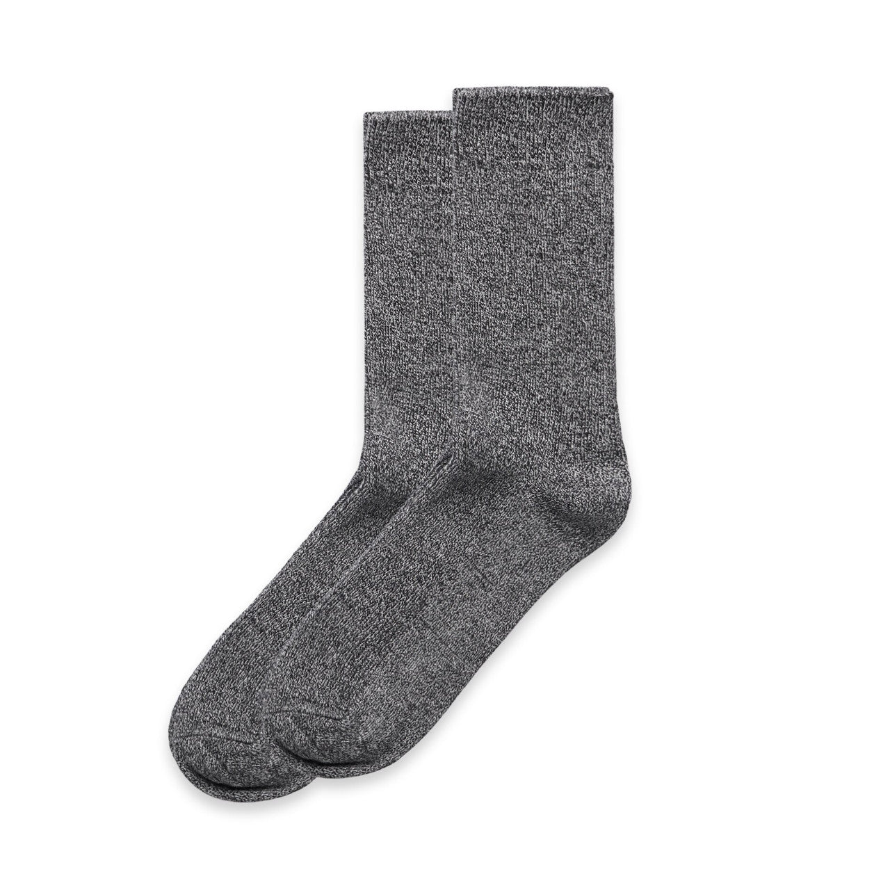 AS COLOUR - 1205 MARLE SOCKS (2PK) Black Marle 4-8