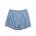 AS COLOUR - 1216 BOXER FINE STRIPE SHORTS Mid Blue/Natural SML