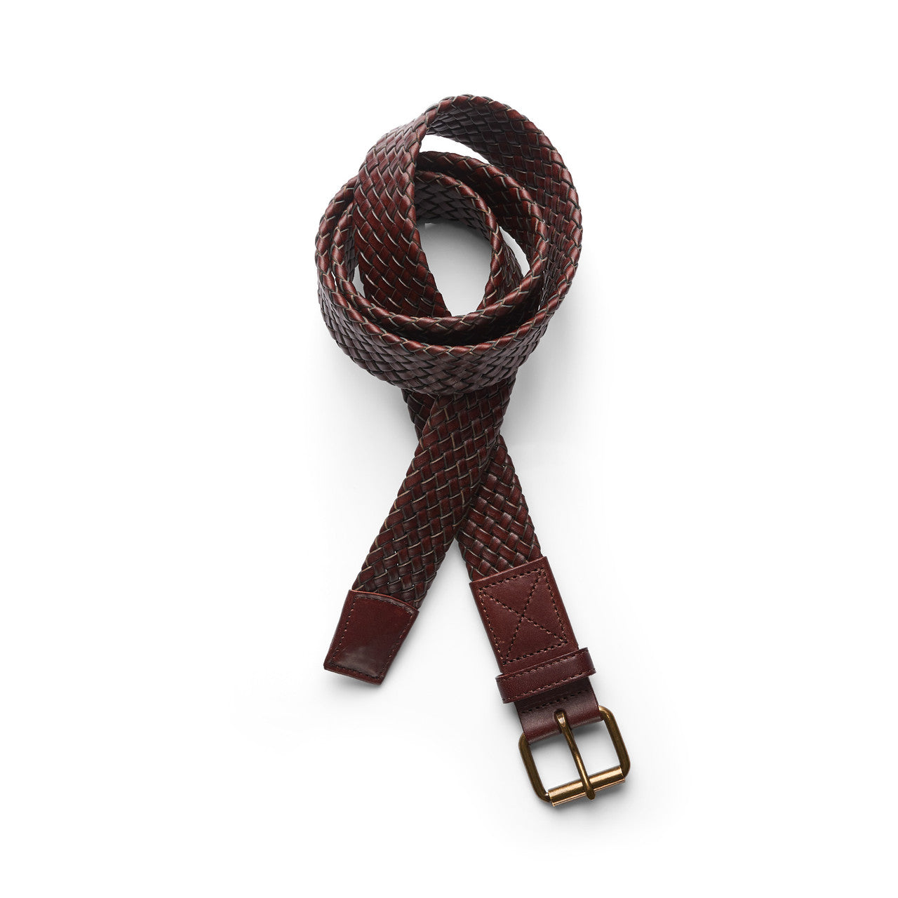 AS COLOUR - 1405 BRAIDED LEATHER BELT