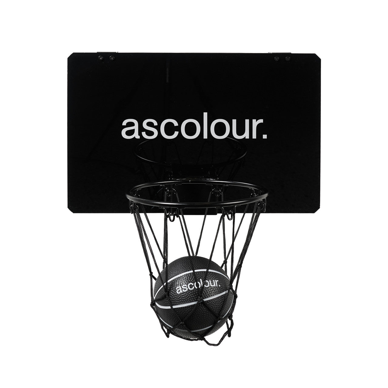 AS COLOUR - 1505 ASC MINI BBALL HOOP Black OS