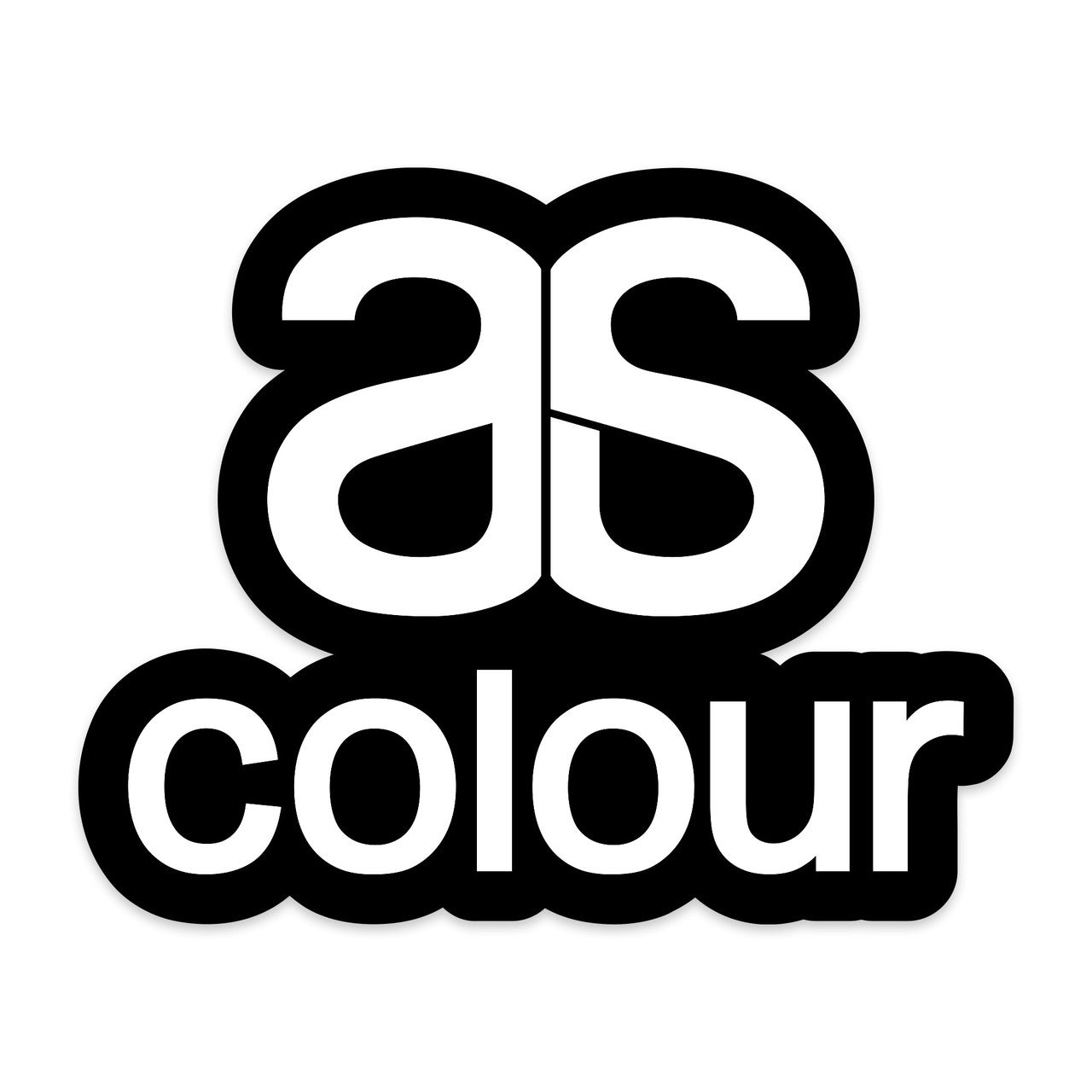 AS COLOUR - 1518 AS STICKER Black OS