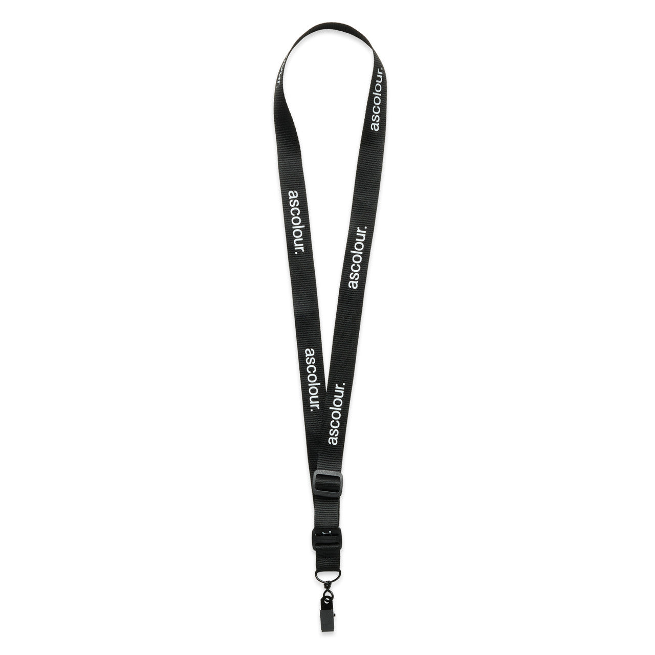 AS COLOUR - 1523 ASC LANYARD Black OS
