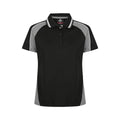 AUSSIE PACIFIC - PANORAMA LADY POLOS - 2309 BLACK/ASHE/WHITE 6