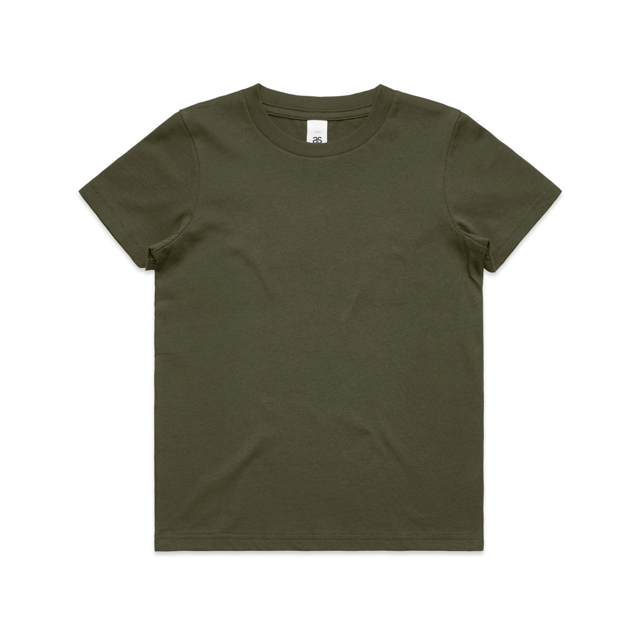 AS COLOUR - 3006 YOUTH STAPLE TEE Army 8Y