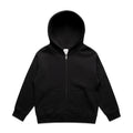 AS COLOUR - 3038 KIDS RELAX ZIP HOOD Black 2K