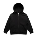 AS COLOUR - 3039 YOUTH RELAX ZIP HOOD Black 8Y