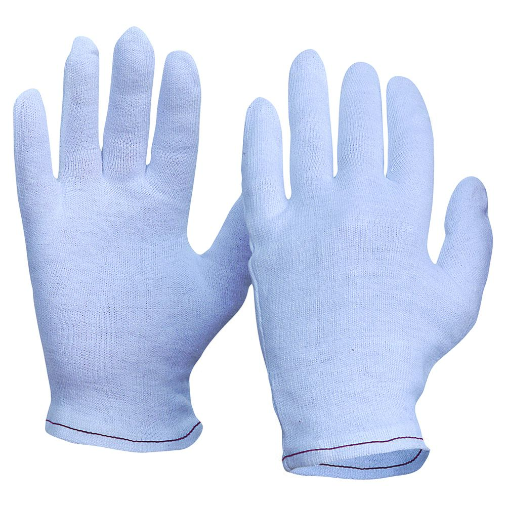 PRO - Interlock Poly/Cotton Liner Hemmed Cuff Gloves Ladies Size