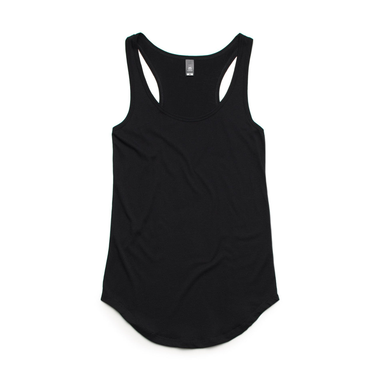 AS COLOUR - 4007 DASH RACERBACK SINGLET Black XSM