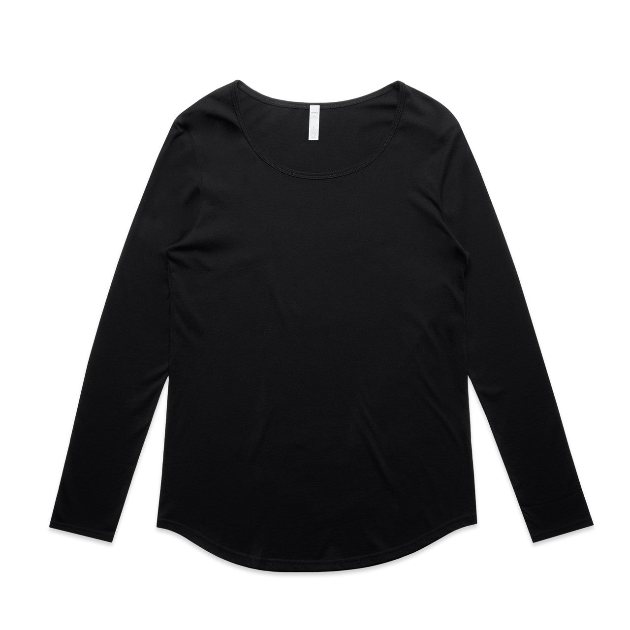 AS COLOUR - 4009 WOS MALI LS TEE Black XSM