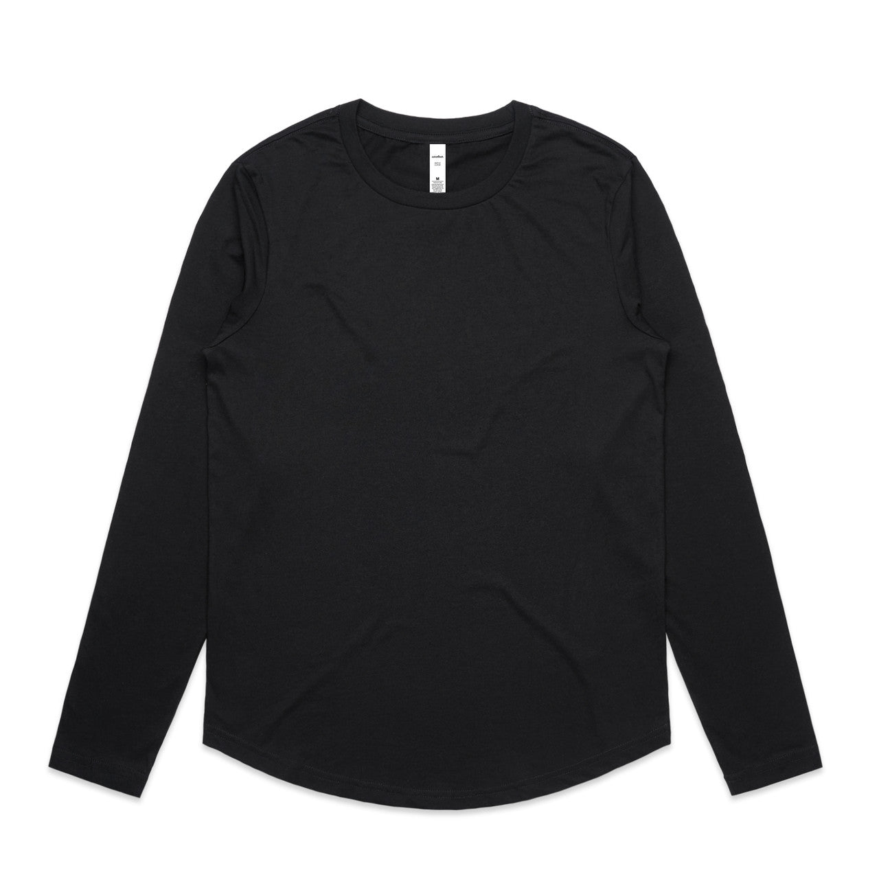 AS COLOUR - 4021 WOS MAPLE CURVE LS TEE Black XSM