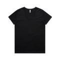 AS COLOUR - 4023 WOS MAPLE V NECK TEE Black XSM