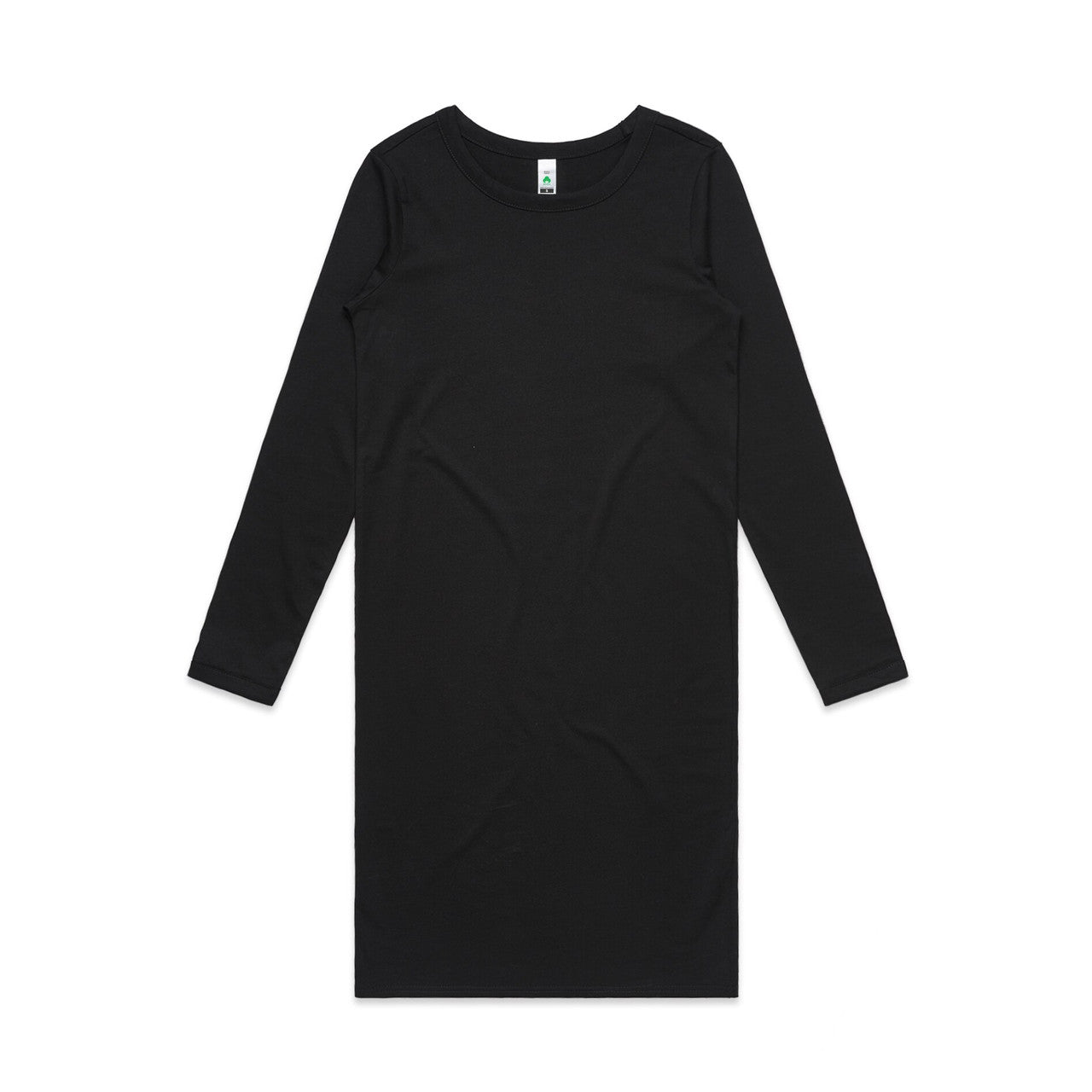 AS COLOUR - 4033 MIKA ORGANIC LS DRESS Black XSM