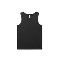 AS COLOUR - 4034 FADED ORGANIC RIB TANK Faded Black XSM