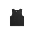 AS COLOUR - 4035 FADED ORGANIC CROP TANK Faded Black XSM