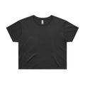 AS COLOUR - 4062F FADED CROP TEE Faded Black XSM