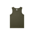 AS COLOUR - 4063G ORGANIC RIB TANK Army XSM