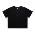 AS COLOUR - 4072 WOS CLASSIC CROP TEE Black XSM