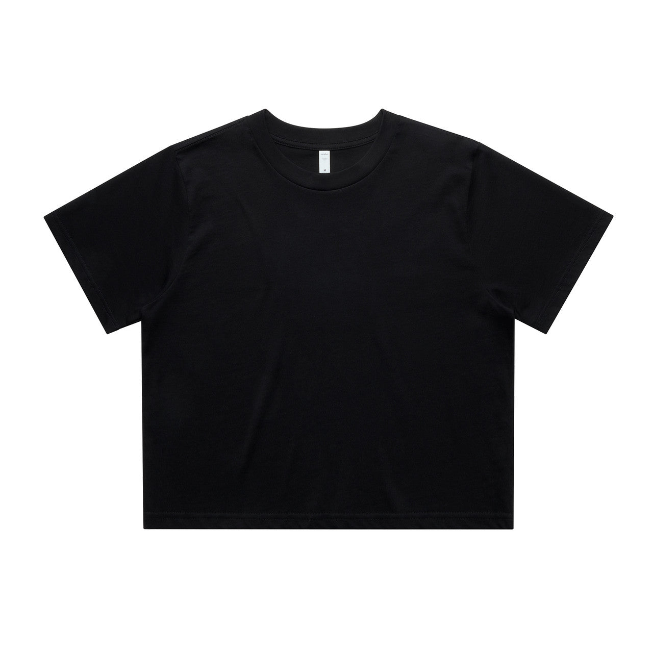 AS COLOUR - 4072 WOS CLASSIC CROP TEE Black XSM