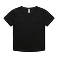AS COLOUR - 4074 ORGANIC RIB BABY TEE Black XSM