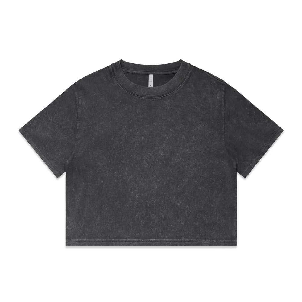 AS COLOUR - 4086 WOS STONE WASH HEAVY CROP