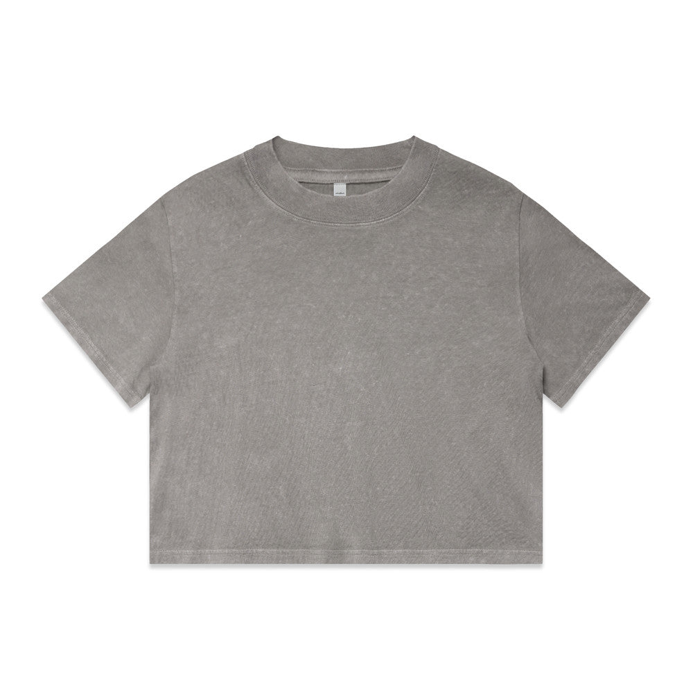 AS COLOUR - 4086 WOS STONE WASH HEAVY CROP