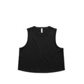 AS COLOUR - 4091 WOS MARTINA CROP TANK Black XSM