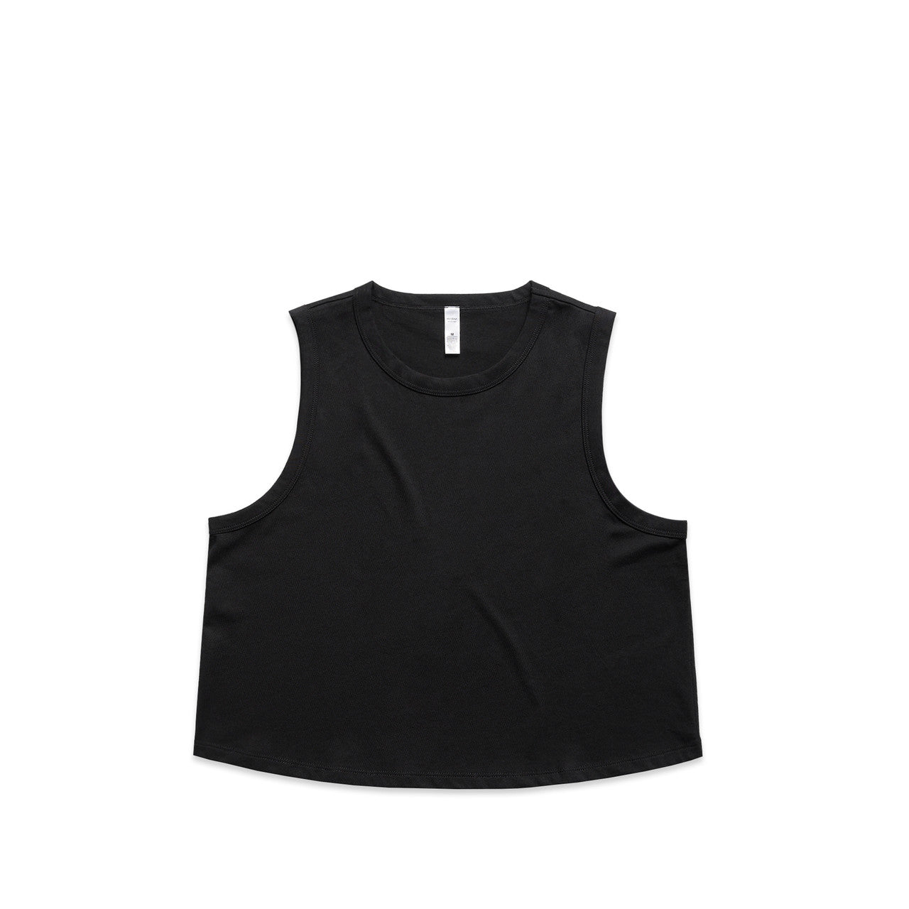 AS COLOUR - 4091 WOS MARTINA CROP TANK Black XSM