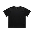 AS COLOUR - 4093 WOS MARTINA CROP TEE Black XSM