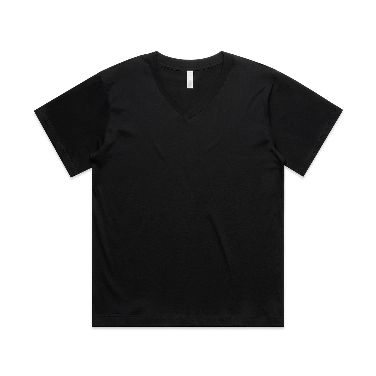 AS COLOUR - 4095 WOS MARTINA V NECK TEE Black XSM
