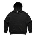 AS COLOUR - 4162 WOS RELAX ZIP HOOD Black XSM