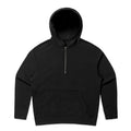 AS COLOUR - 4164 WOS RELAX HALF ZIP HOOD Black XSM