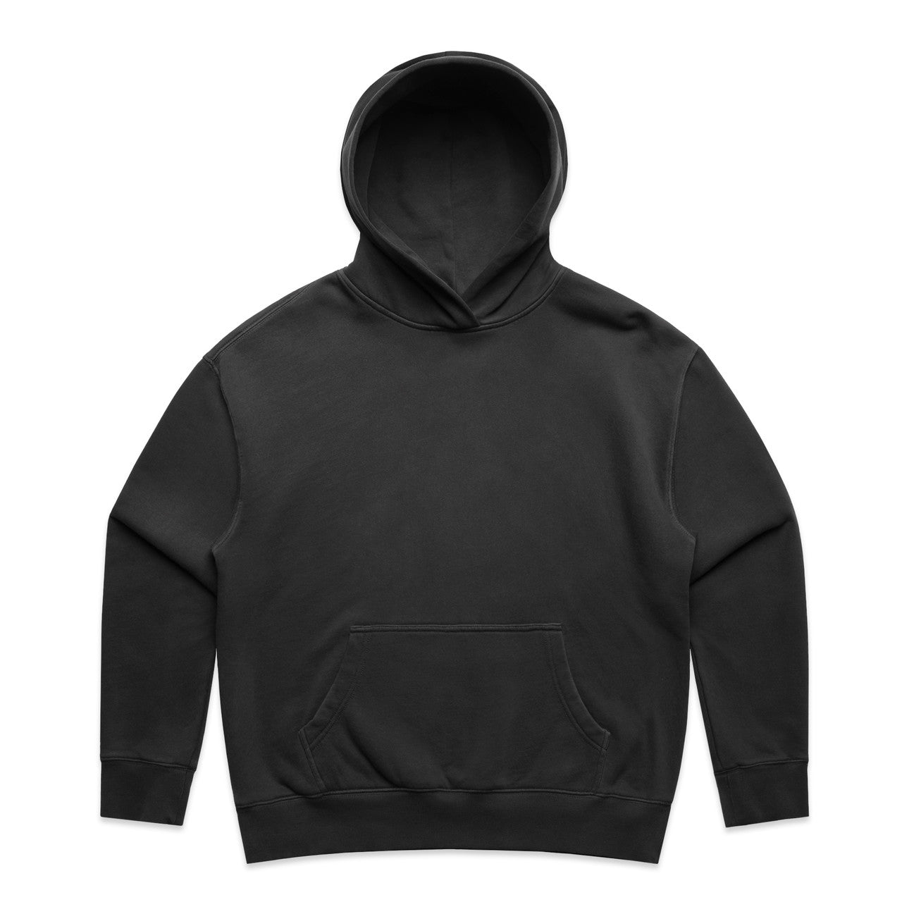 AS COLOUR - 4166 WOS RELAX FADED HOOD Faded Black XSM