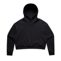 AS COLOUR - 4168 WOS RELAX CROP HOOD Black XSM