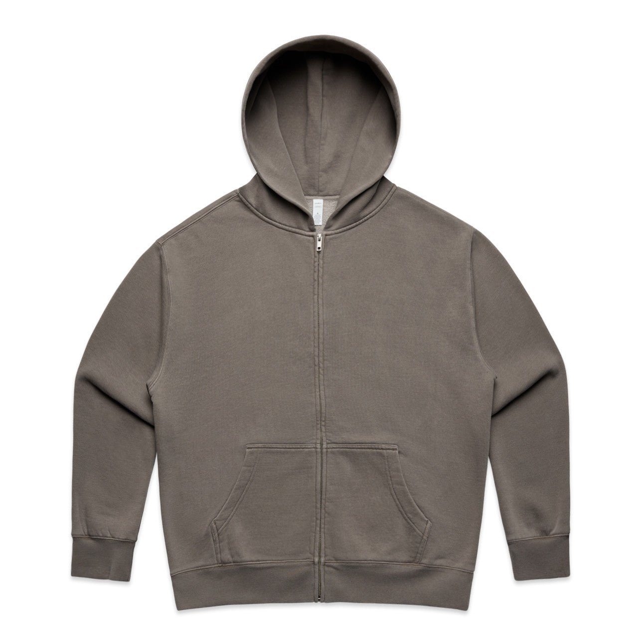 AS COLOUR - 4170 WOS RELAX FADED ZIP HOOD
