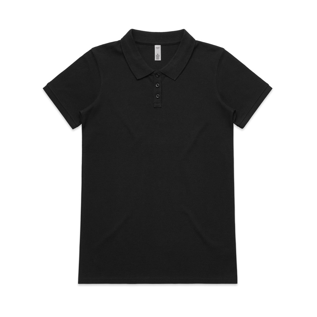 AS COLOUR - 4411 WOS PIQUE POLO Black XSM