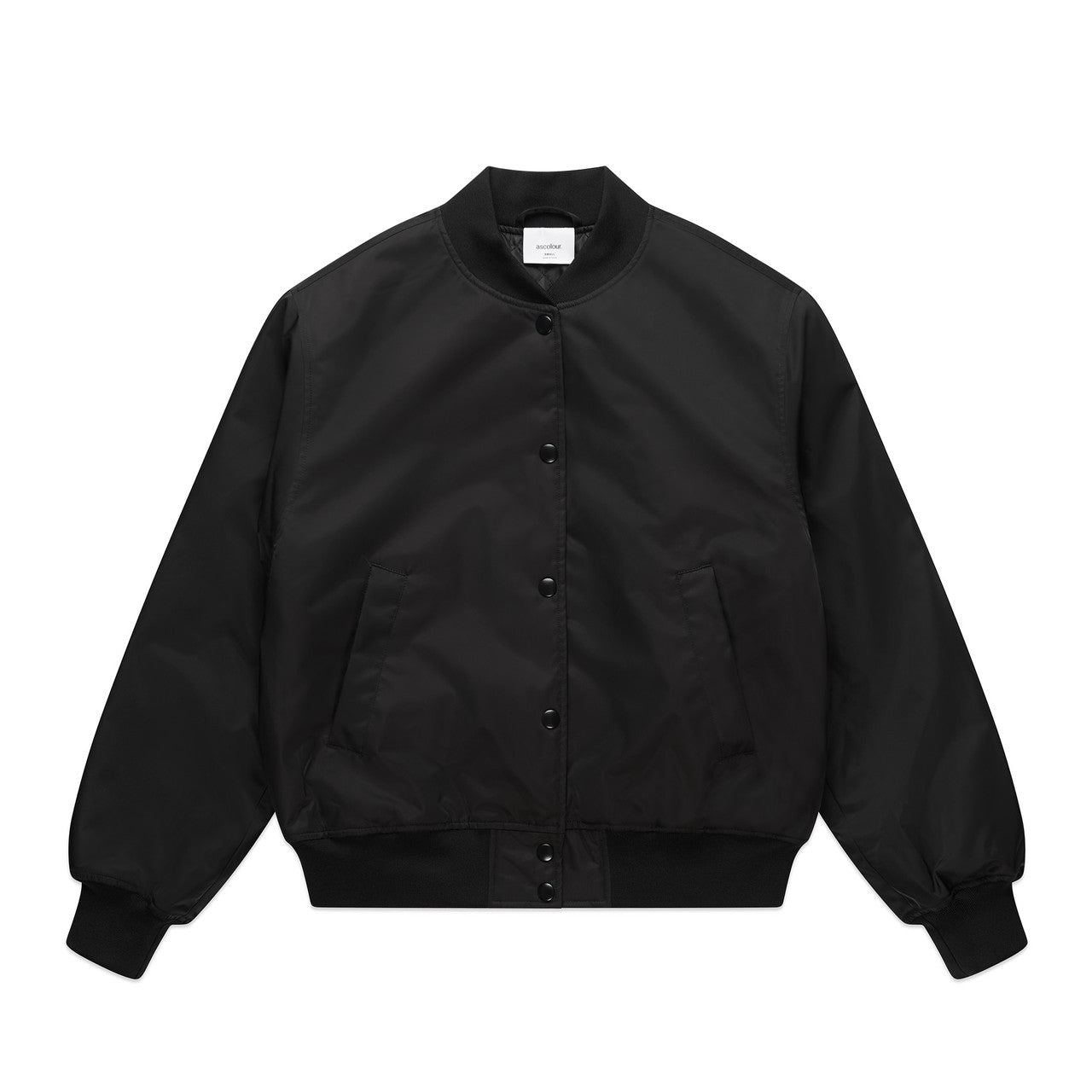 AS COLOUR - 4511 WOS COLLEGE BOMBER JACKET Black XSM