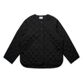 AS COLOUR - 4525 WOS QUILTED JACKET Black XSM