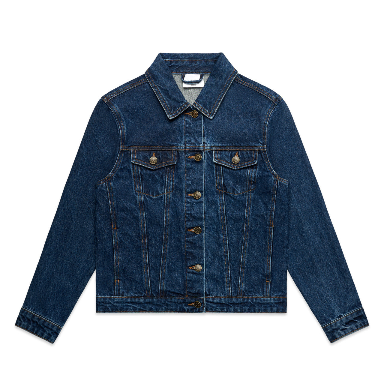 AS COLOUR - 4580 WOS DENIM JACKET Mid Blue XSM