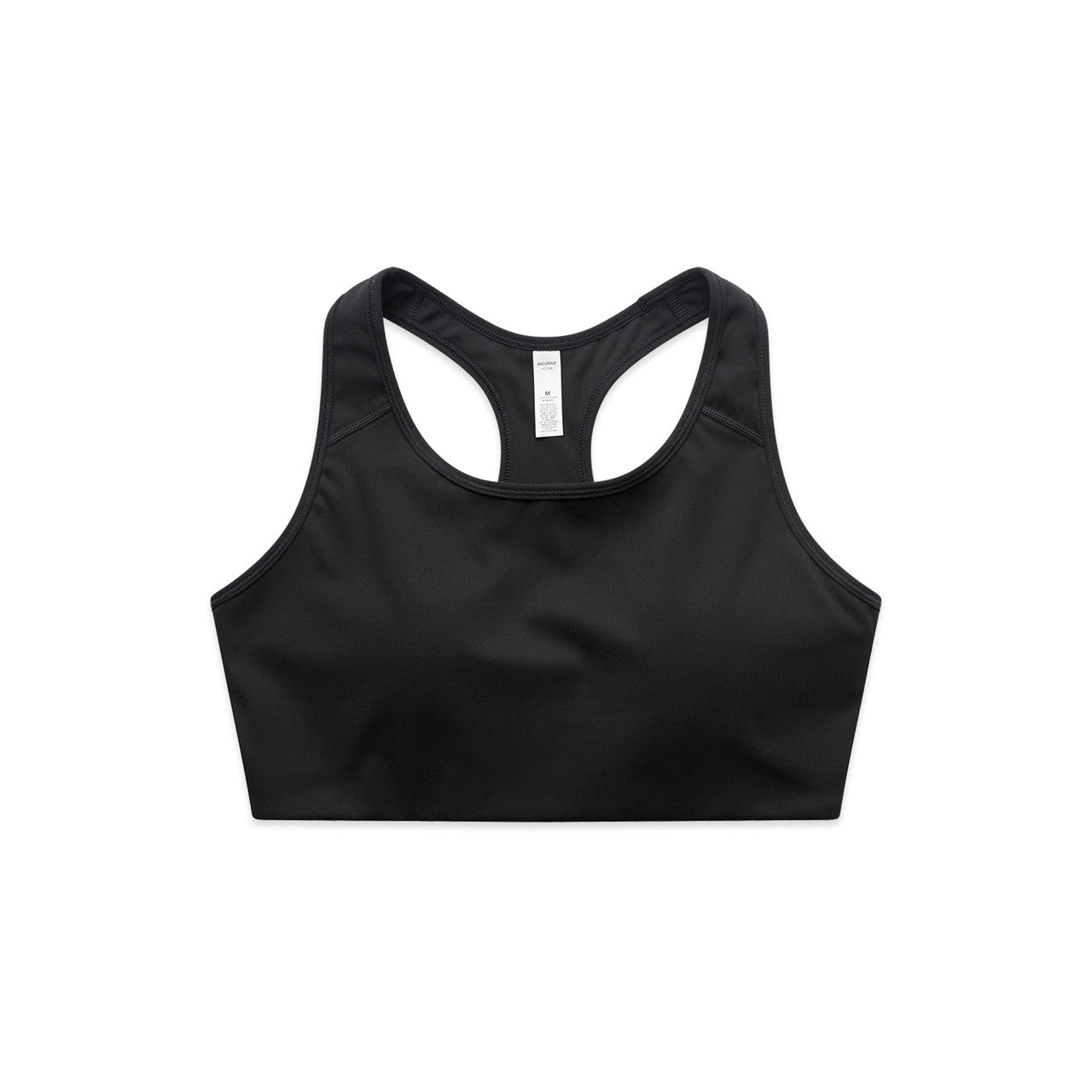 AS COLOUR - 4640 WOS ACTIVE BRA TOP Black XSM