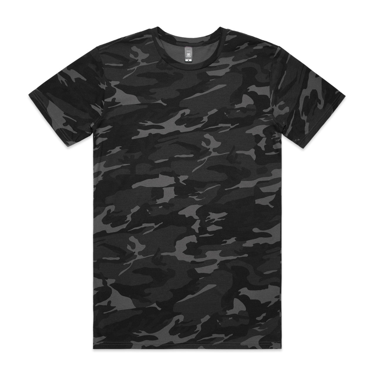 AS COLOUR - 5001C STAPLE TEE Black Camo SML