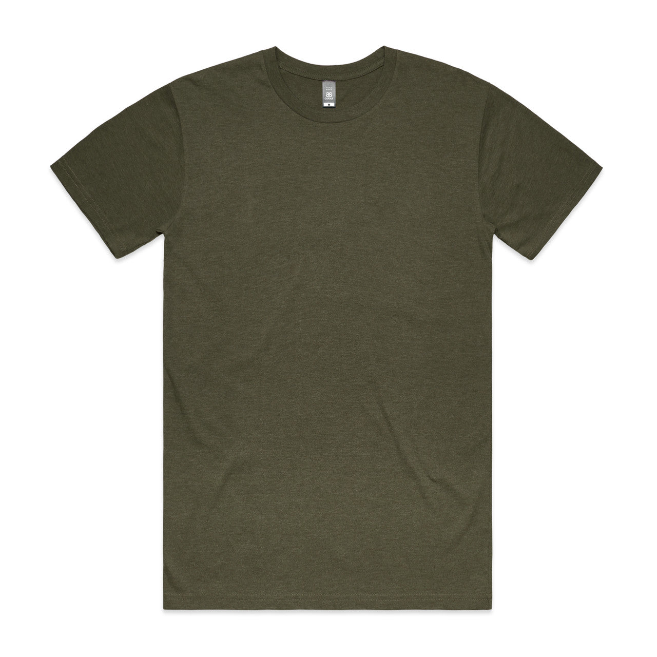 AS COLOUR - 5001M STAPLE MARLE TEE Army Marle SML