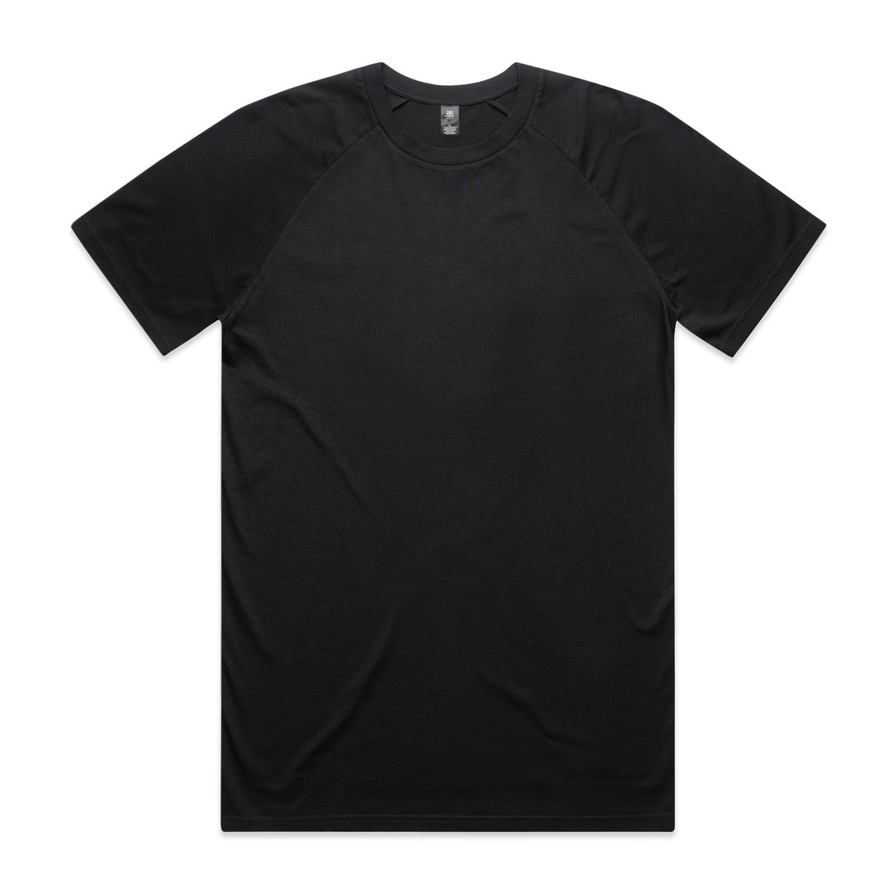AS COLOUR - 5001R STAPLE RAGLAN TEE Black SML