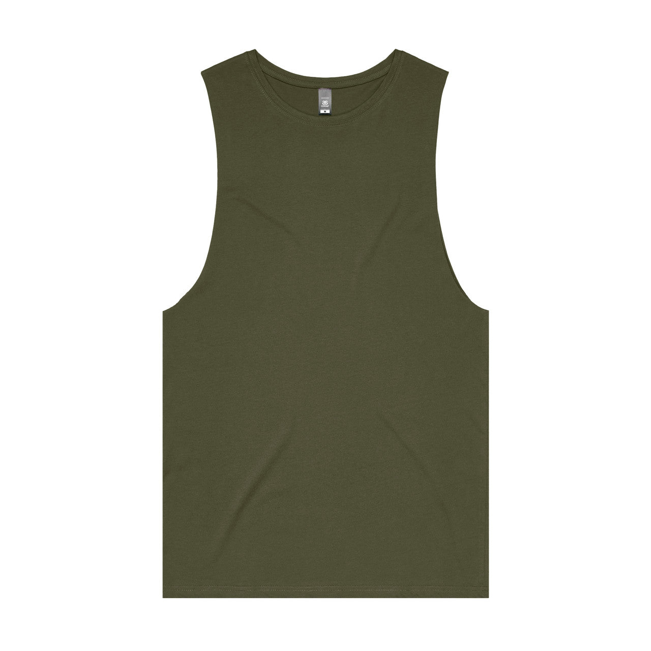AS COLOUR - 5025 BARNARD TANK TEE Army XSM