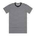 AS COLOUR - 5028 STAPLE STRIPE TEE Black/White SML