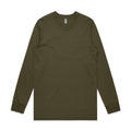 AS COLOUR - 5029 BASE LS TEE Army SML