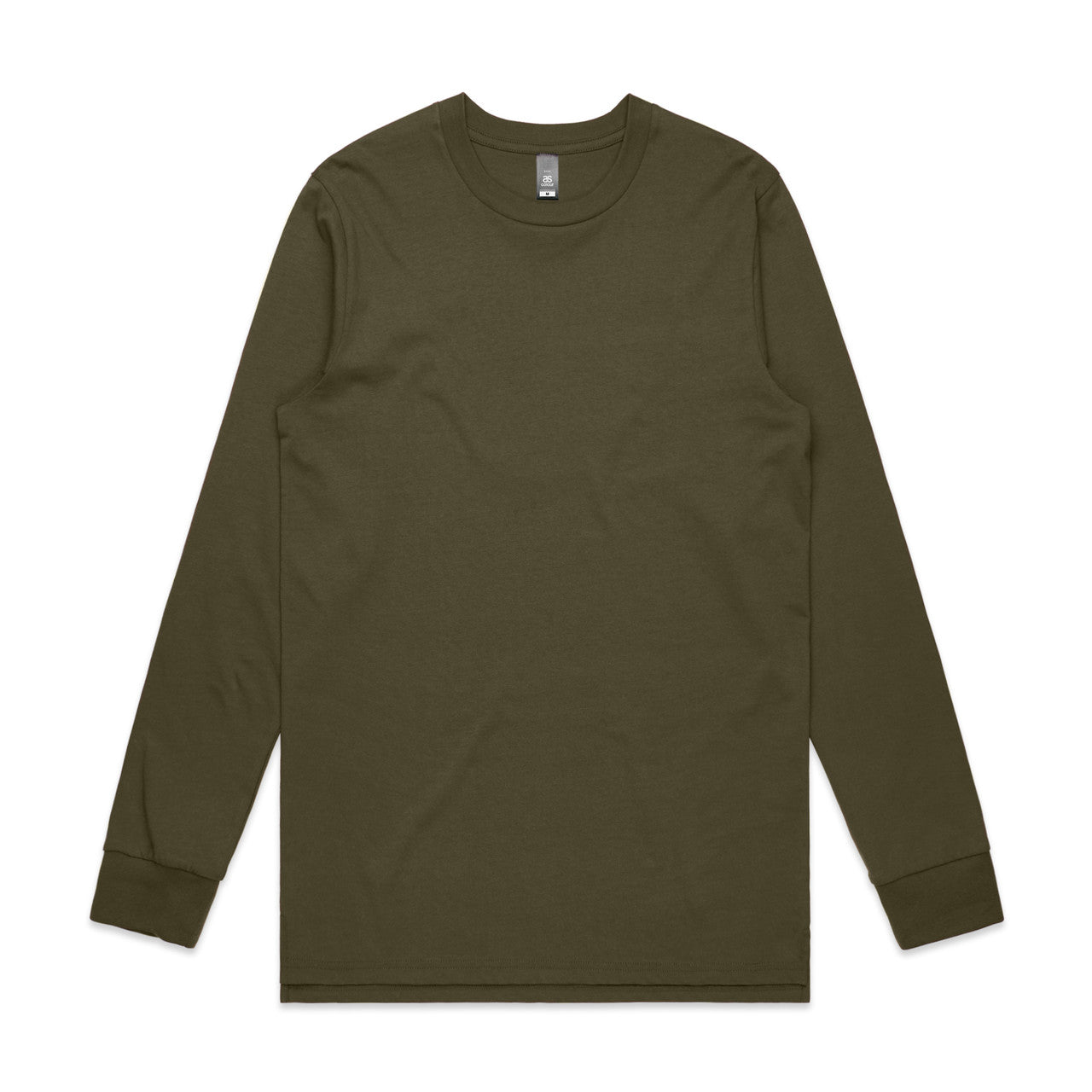 AS COLOUR - 5029 BASE LS TEE Army SML